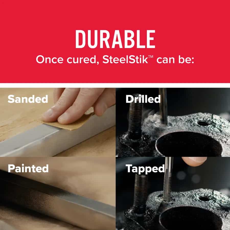 JB Weld SteelStik Steel Reinforced Epoxy Putty Stick 57g Metal Repair Compound - J-B WELD - 8267 image 9