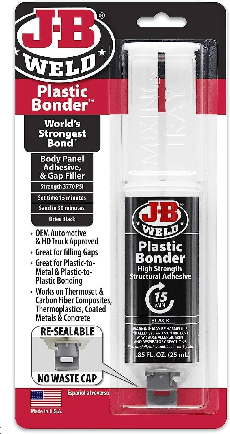 J-B Weld Plastic Bonder 50139 High Strength Structural Adhesive Black 25ml - J-B WELD - 50139 image 1